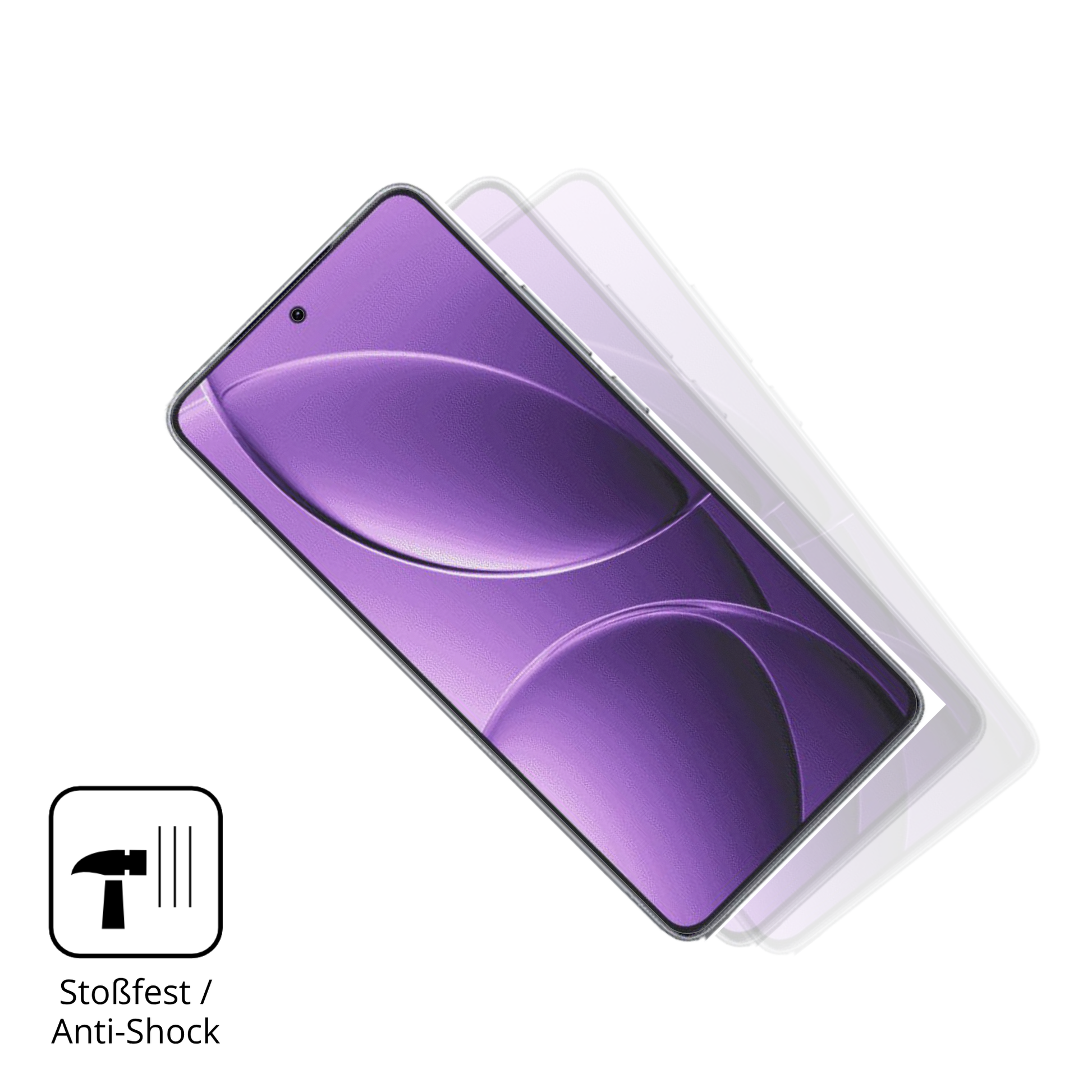 Schutz gegen Kratzer auf dem Xiaomi Redmi K80 Glas durch Schlüssel, Stöße gegen die Tischkante oder Stürze