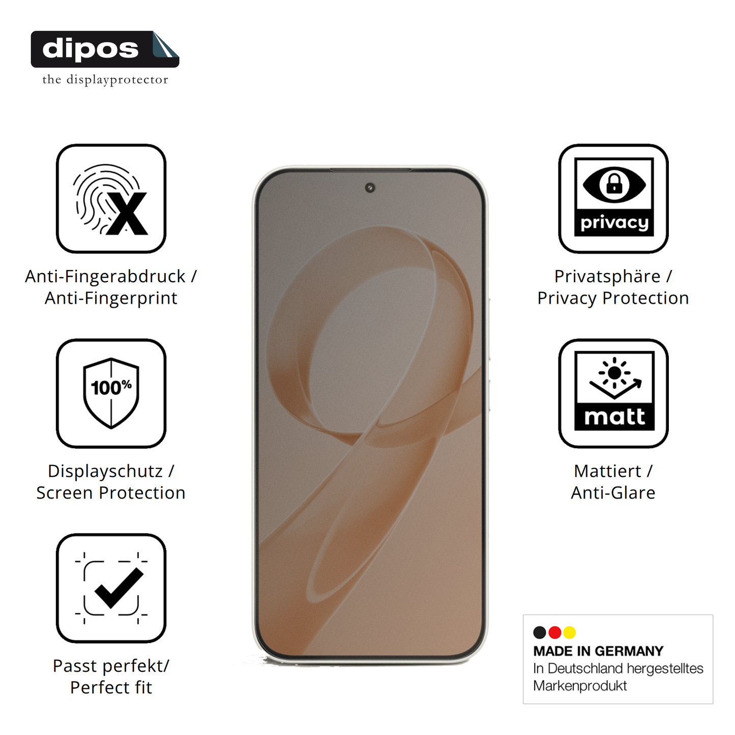 Privatsphäre-Schutz durch Sichtschutz-Folie passend zugeschnitten für xiaomiredmi k90