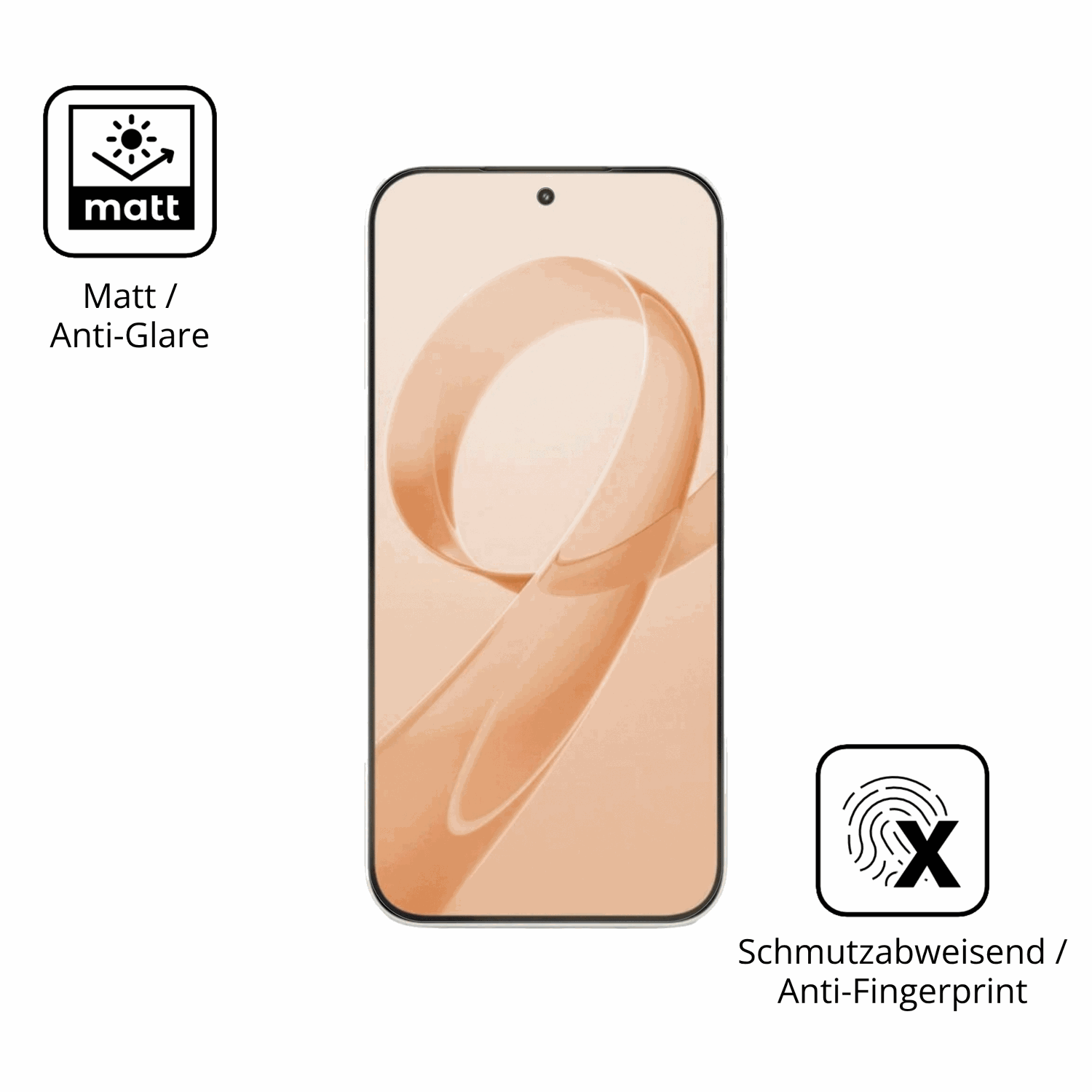 Dünne und entspiegelnde Folie passend zugeschnitten für xiaomiredmi k90 pro max