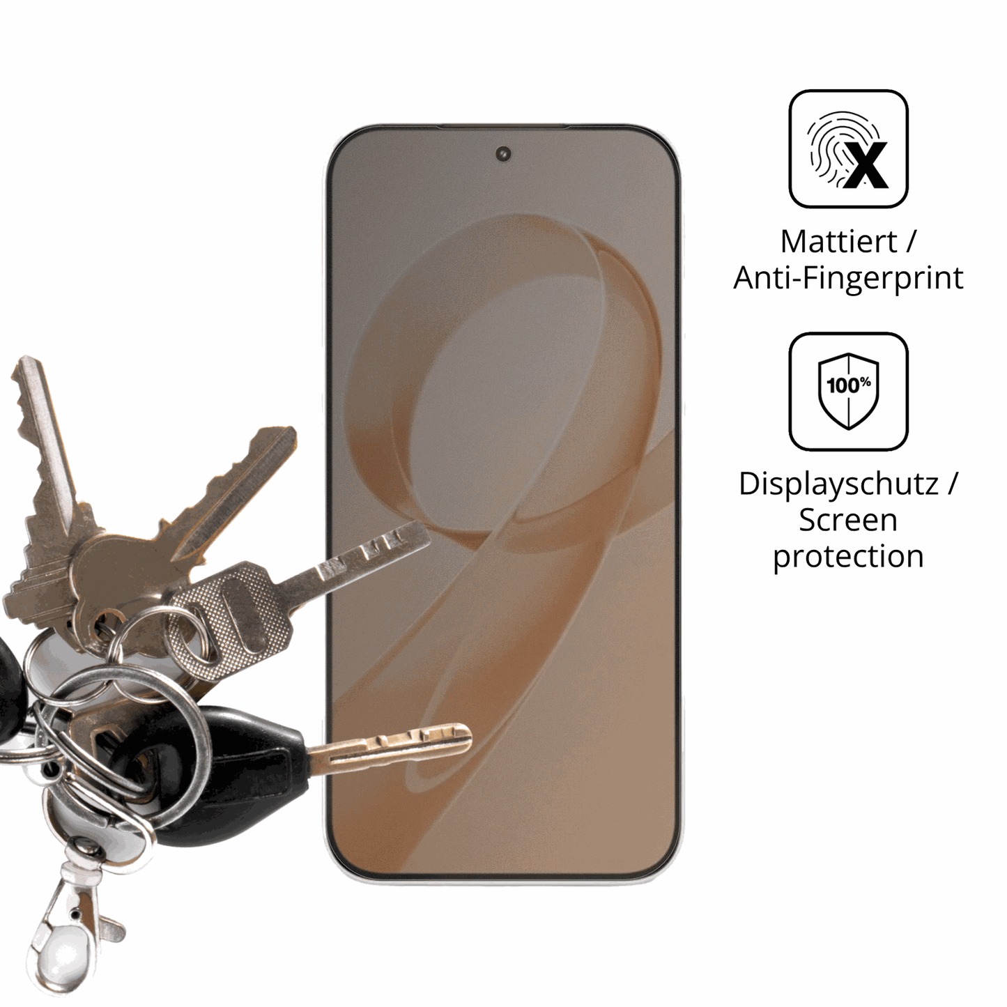 dipos Displayschutz für xiaomiredmi k90 pro max, mattierte Oberfläche, Blickschutzfilter und perfekter Passform