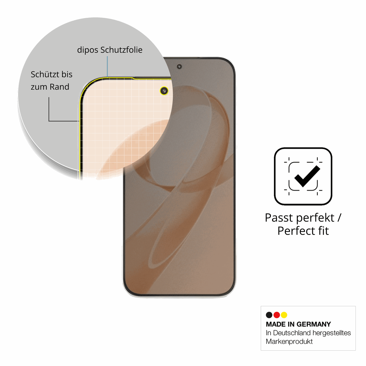Schutz gegen Kratzer auf dem xiaomiredmi k90 pro max Glas durch Schlüssel oder Ähnliches