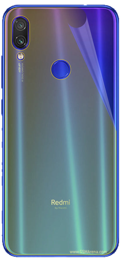 dipos Displayschutz für Xiaomi Redmi Note 7S Rückseite, transparente Oberfläche, geringe Dicke und perfekte Passform