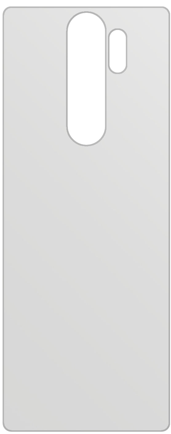 dipos Displayschutz für Xiaomi Redmi Note 8 Pro Rückseite, mattierte Oberfläche, geringe Dicke und perfekte Passform