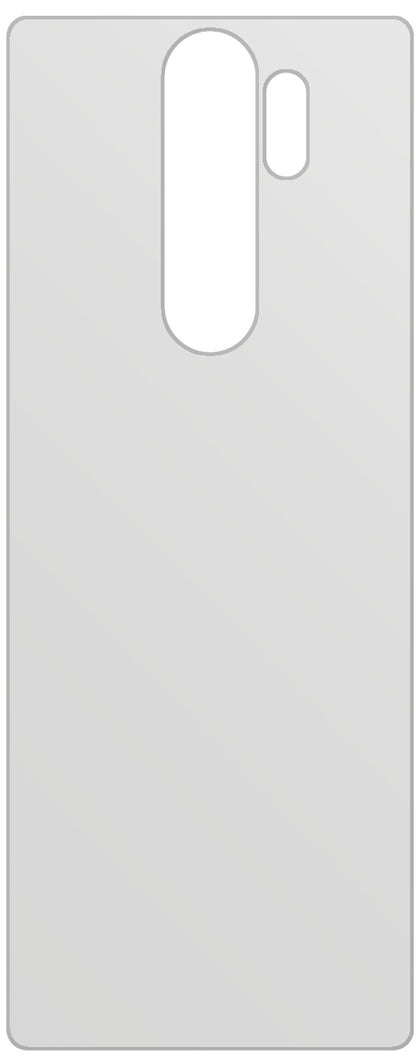 dipos Displayschutz für Xiaomi Redmi Note 8 Pro Rückseite, mattierte Oberfläche, geringe Dicke und perfekte Passform