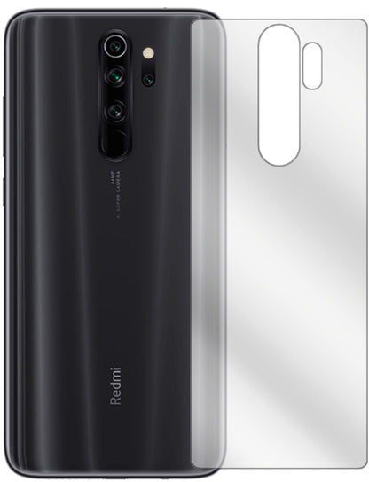 2x Schutzfolie klar für Xiaomi Redmi Note 8 Pro Rückseite Display-Schutzfolie