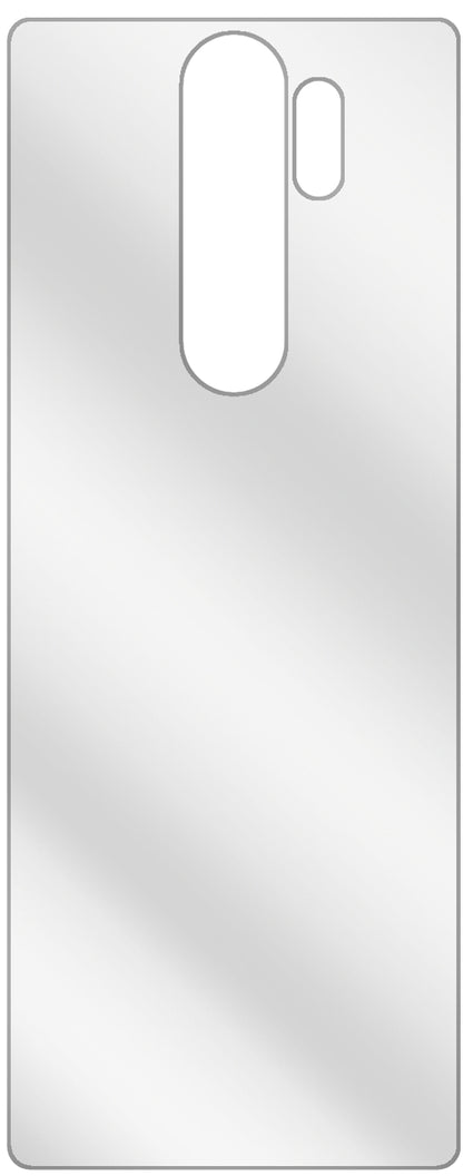dipos Displayschutz für Xiaomi Redmi Note 8 Pro Rückseite, transparente Oberfläche, geringe Dicke und perfekte Passform