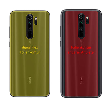 3x 3D Full Cover Schutzfolie für Xiaomi Redmi Note 8 Rückseite