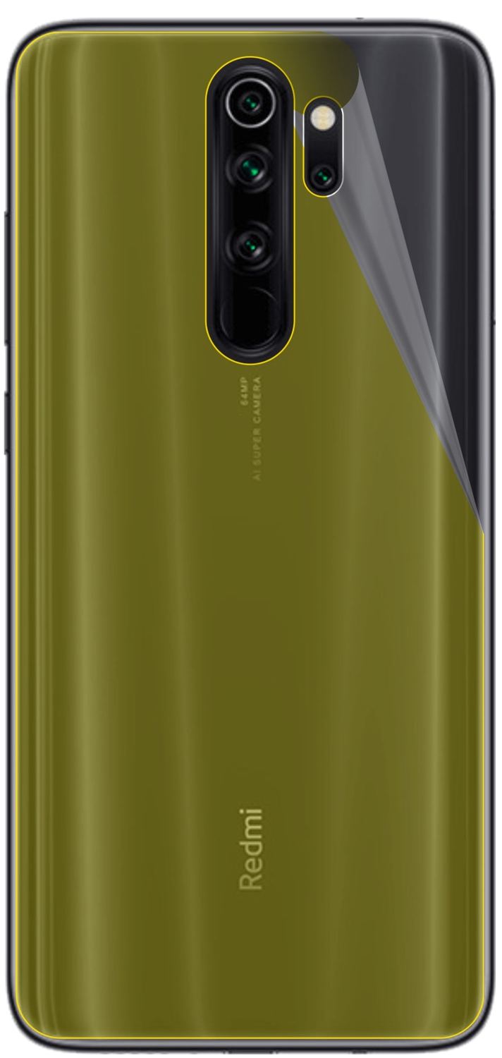 3x 3D Full Cover Schutzfolie für Xiaomi Redmi Note 8 Rückseite