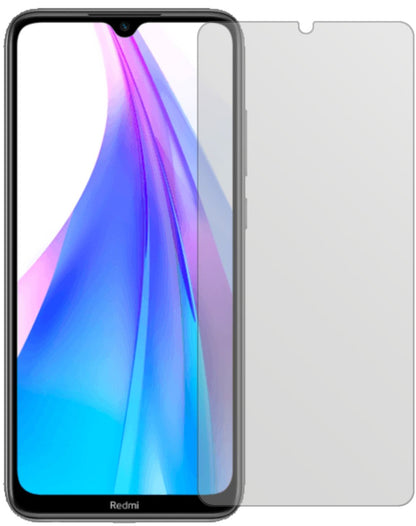 XiaomiRedmi Note 8T mit aufgebrachter dipos Displayschutzfolie, die lästige Fingerabdrücke minimiert