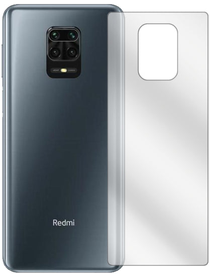 2x Schutzfolie klar für Xiaomi Redmi Note 9S Rückseite Display-Schutzfolie