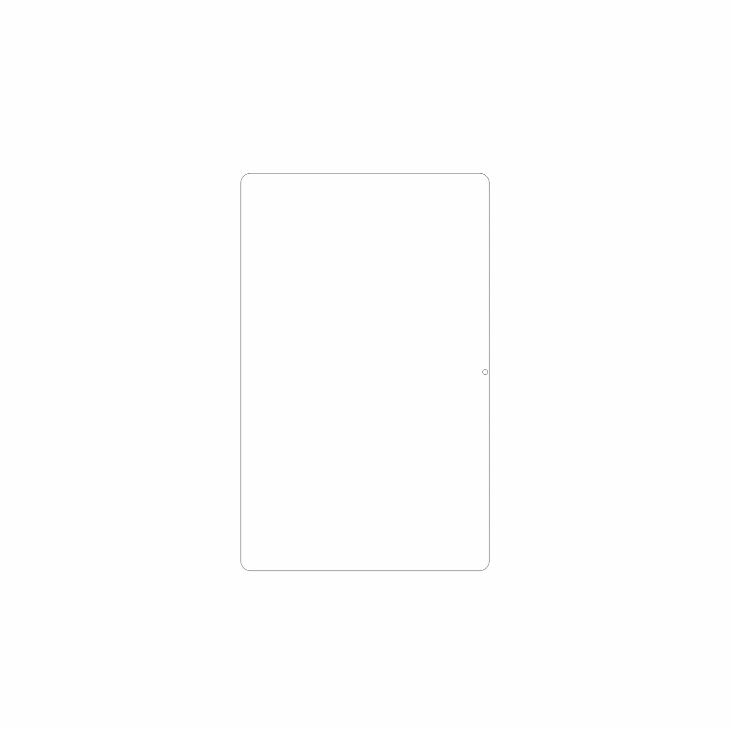 dipos Displayschutz für XIAOMI Redmi Pad 10.61 Zoll, mattierte Oberfläche, geringe Dicke und perfekte Passform