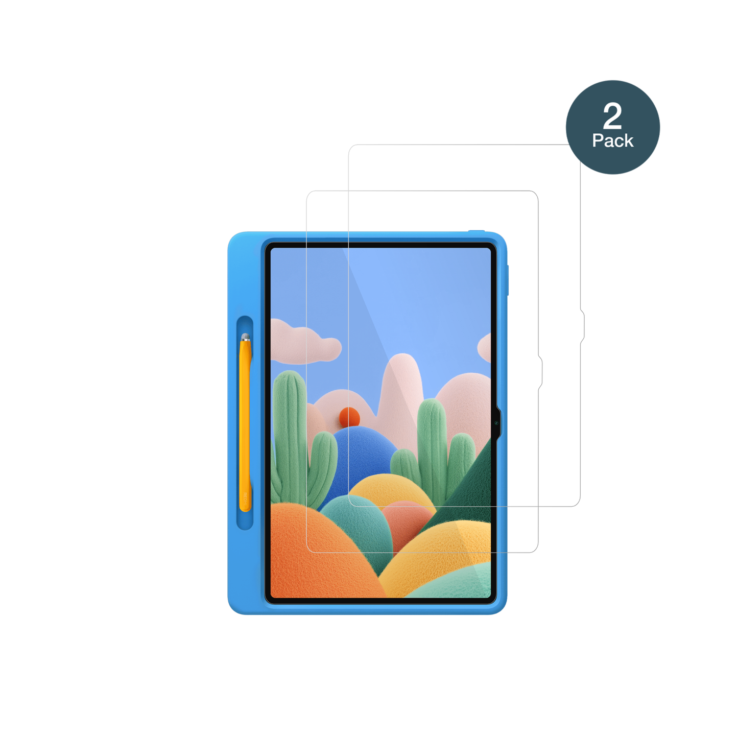 XiaomiRedmi Pad 2 Play Bundle mit aufgebrachter dipos Flex Schutzfolie, glasklare Darstellung ohne Einschränkungen