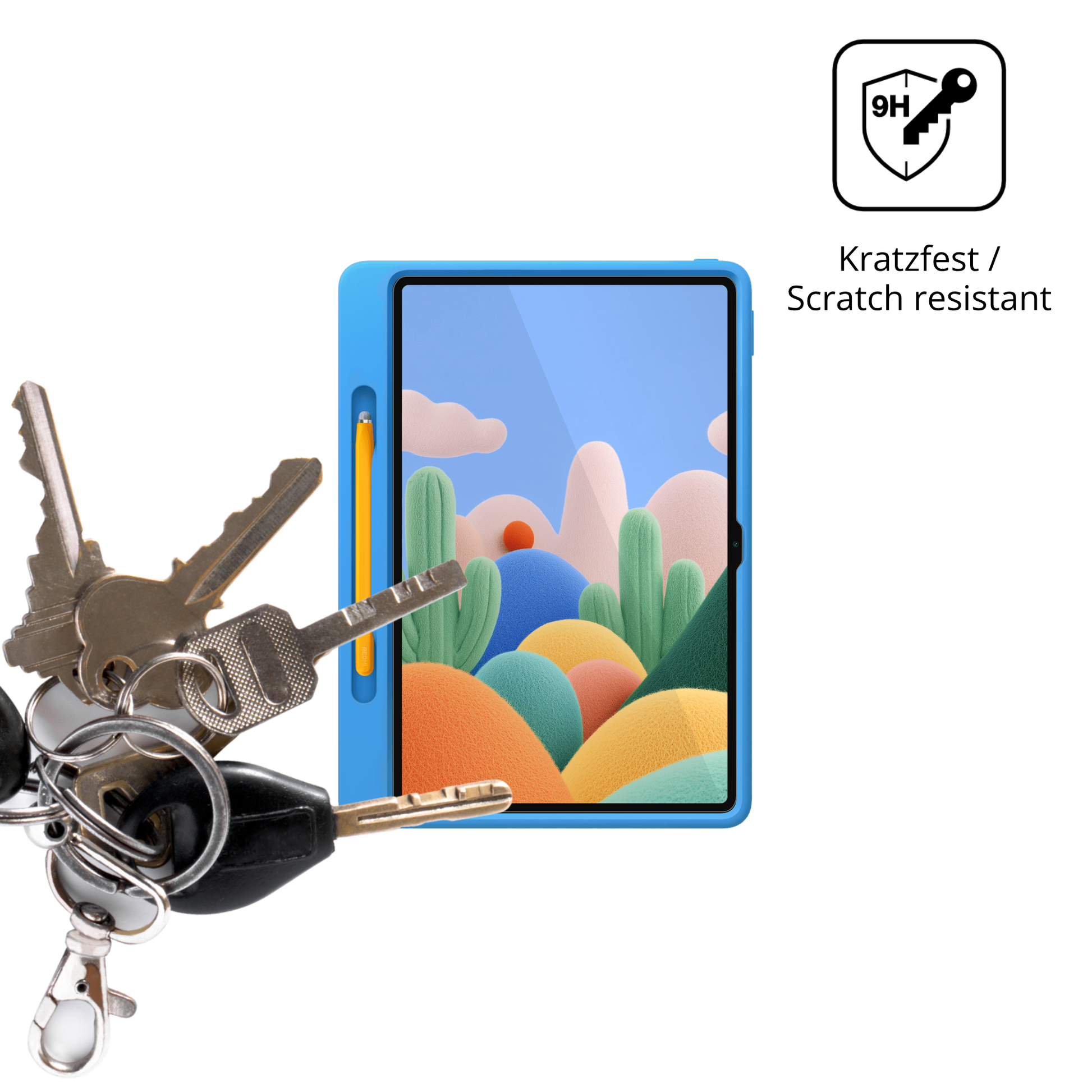 dipos Displayschutz für Xiaomi Redmi Pad 2 Play Bundle, transparente Oberfläche, perfekte Passform auch für die Rundungen