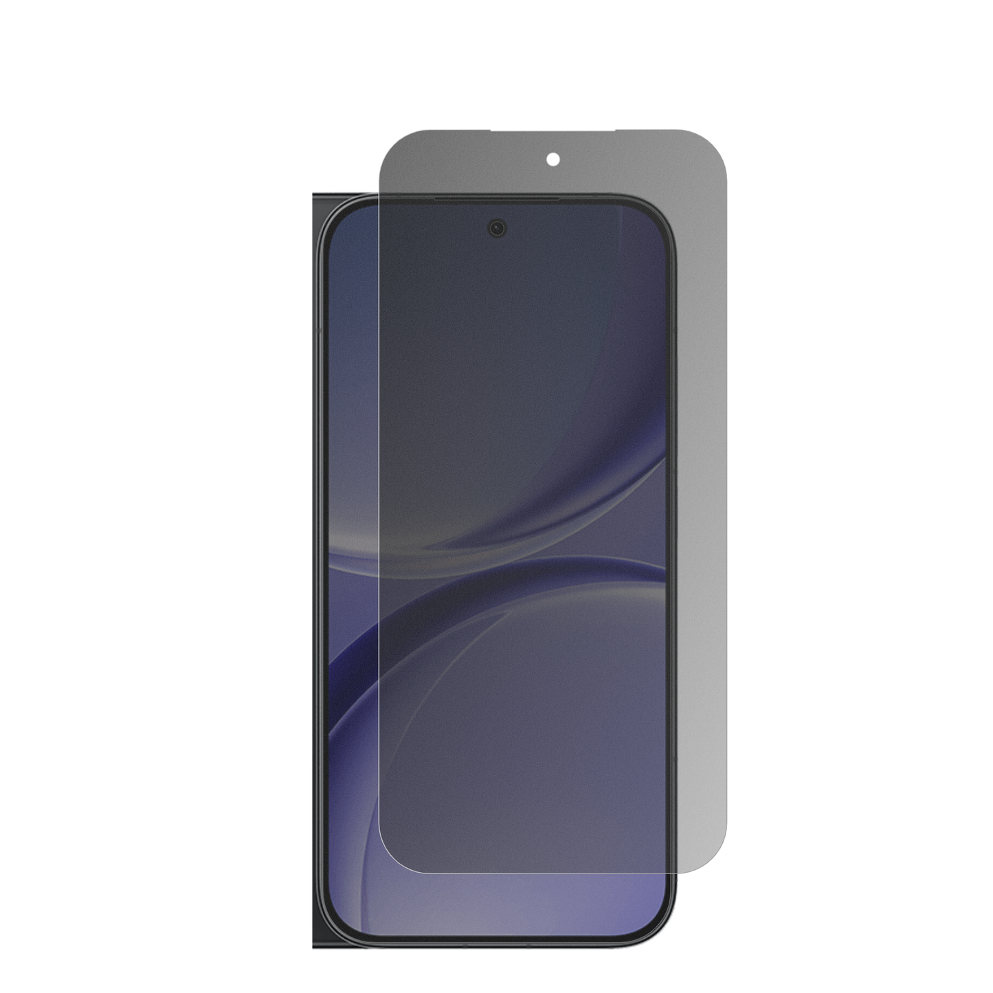 XiaomiRedmi Turbo 5 mit aufgebrachtem dipos Displayschutz, der seitliche Einblicke blockiert