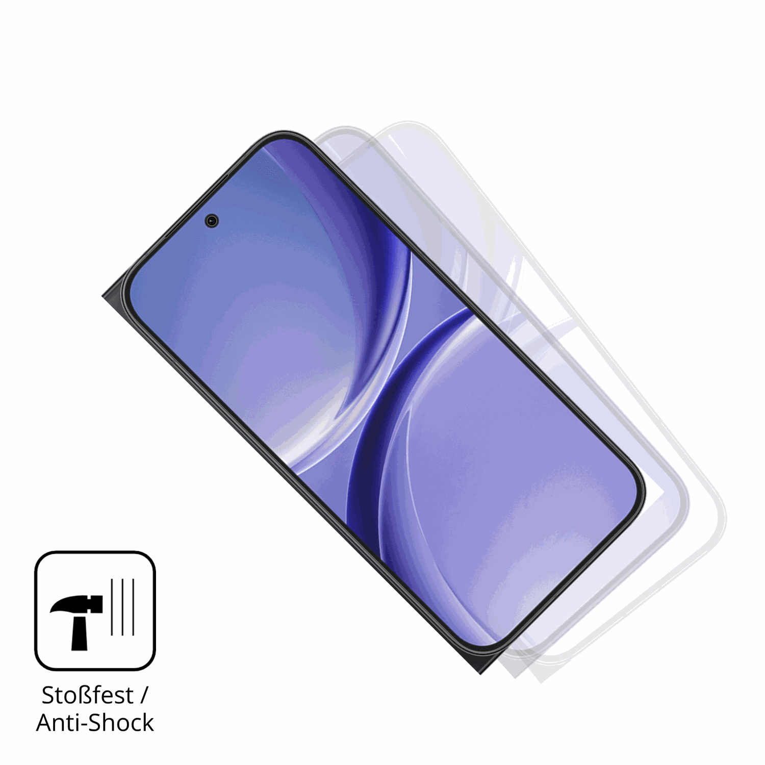 Schutz gegen Kratzer auf dem Xiaomi Redmi Turbo 5 Glas durch Schlüssel, Stöße gegen die Tischkante oder Stürze