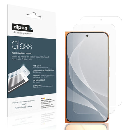 Matte Displayschutzfolie von dipos passend für Xiaomi Redmi Turbo 5 Max, 9H kratzfest und blasenfrei montiert