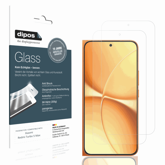 Matte Displayschutzfolie von dipos passend für Xiaomi Redmi Turbo 5 Max, 9H kratzfest und blasenfrei montiert
