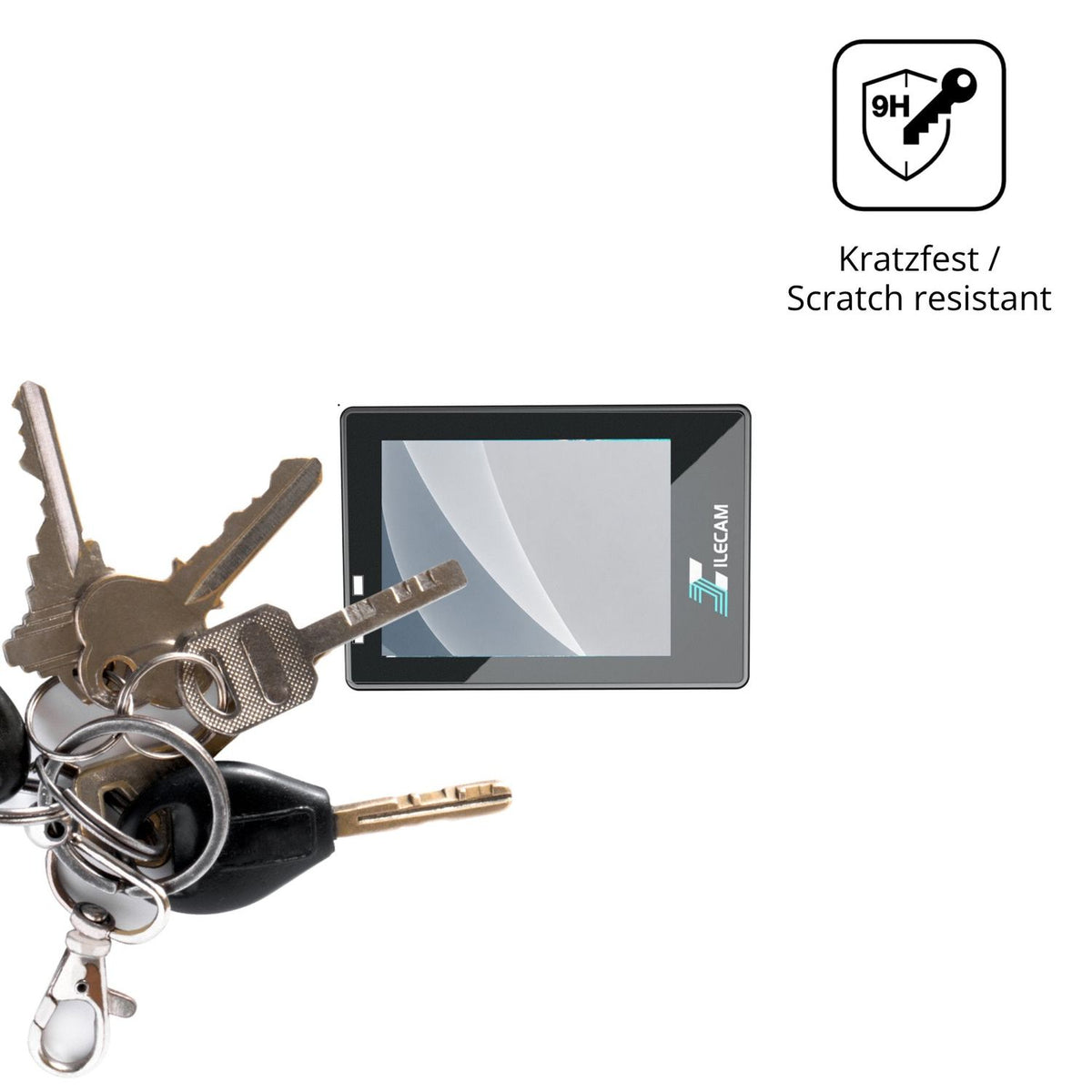 dipos Displayschutz für Xilecam X2, mattierte Oberfläche, robuste Festigkeit und perfekte Passform