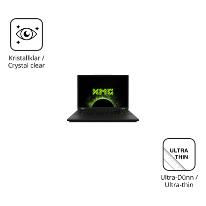 Dünne und klare Folie passend zugeschnitten für XMG Apex 16 Max