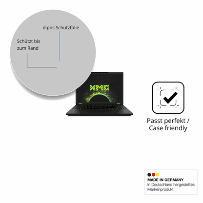 Schutzglasfolie mit optimaler Passform, zur Verwendung mit Hüllen geeignet