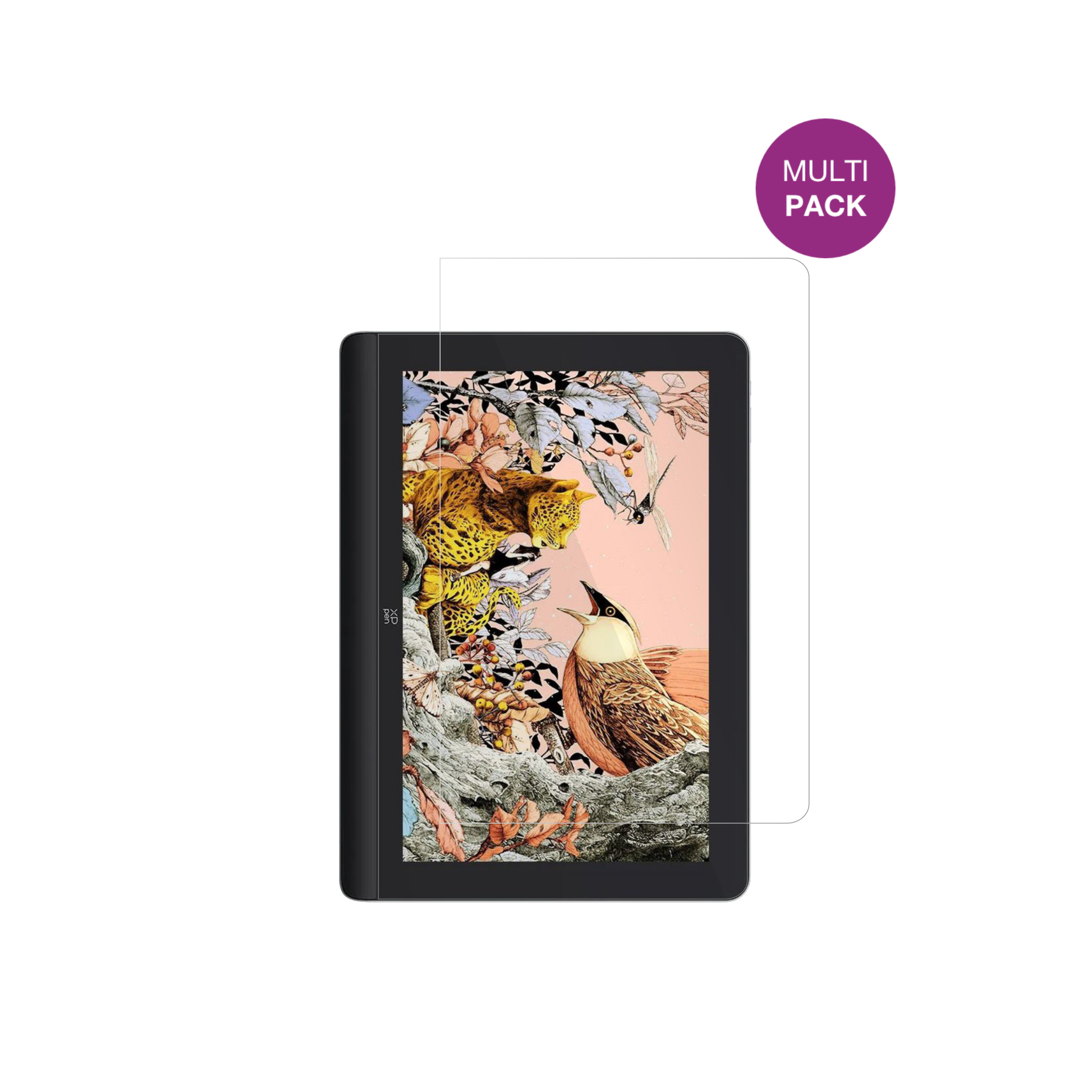 XP-PenArtist Pro 16 Gen 2 mit aufgebrachter dipos Displayschutzfolie, glasklare Darstellung ohne Einschränkungen