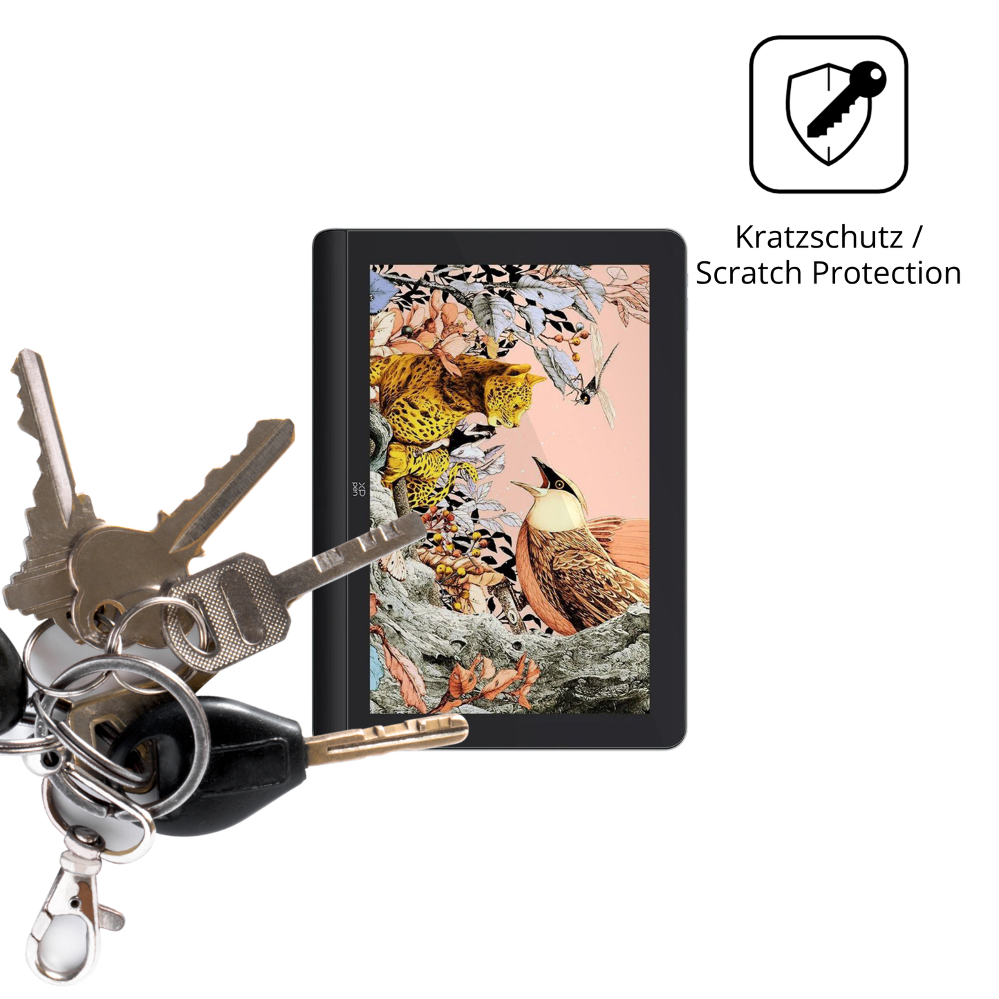 Schutz gegen Kratzer auf dem XP-Pen Artist Pro 16 Gen 2 Glas durch Schlüssel oder Ähnliches