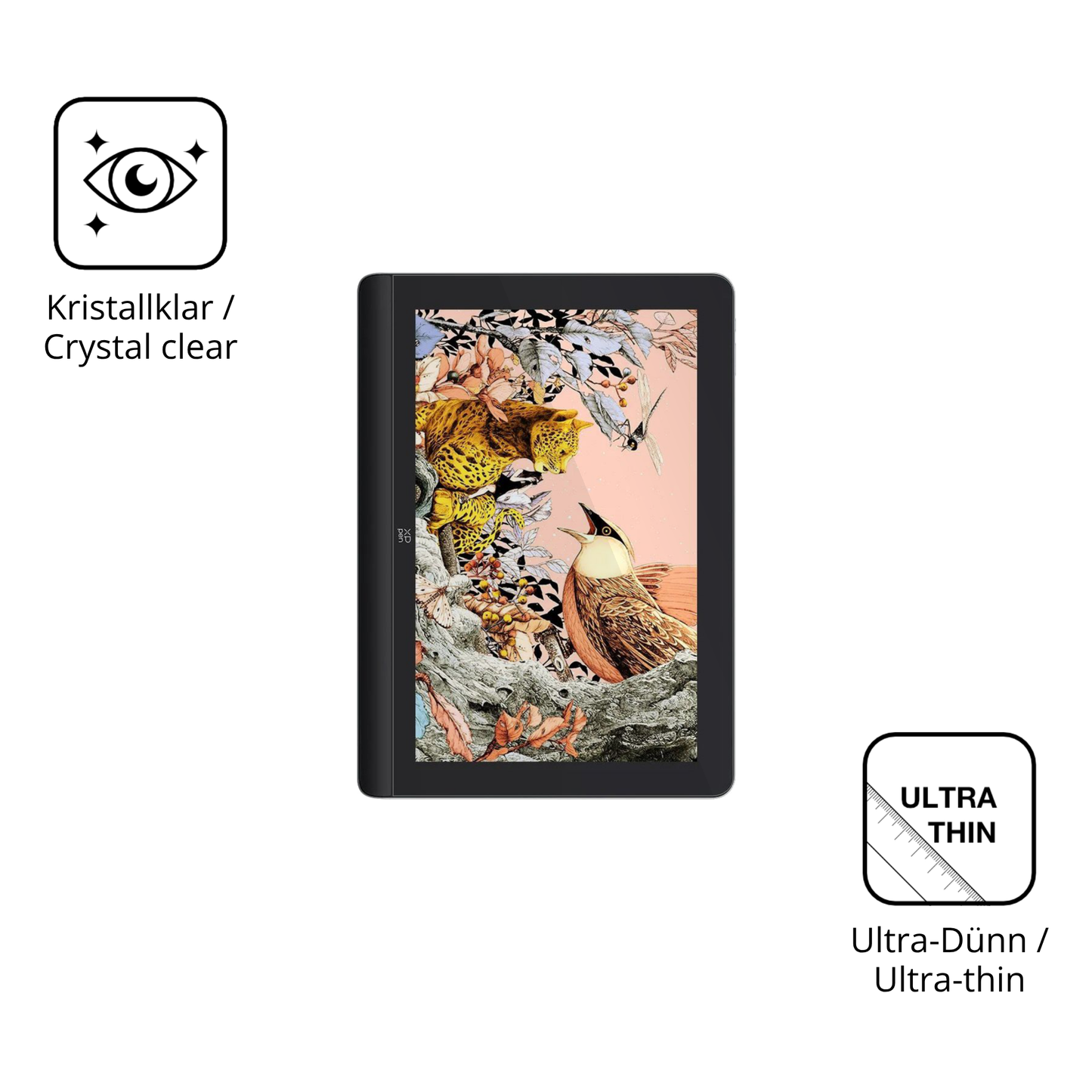 Dünne und klare Folie passend zugeschnitten für XP-Pen Artist Pro 16 Gen 2