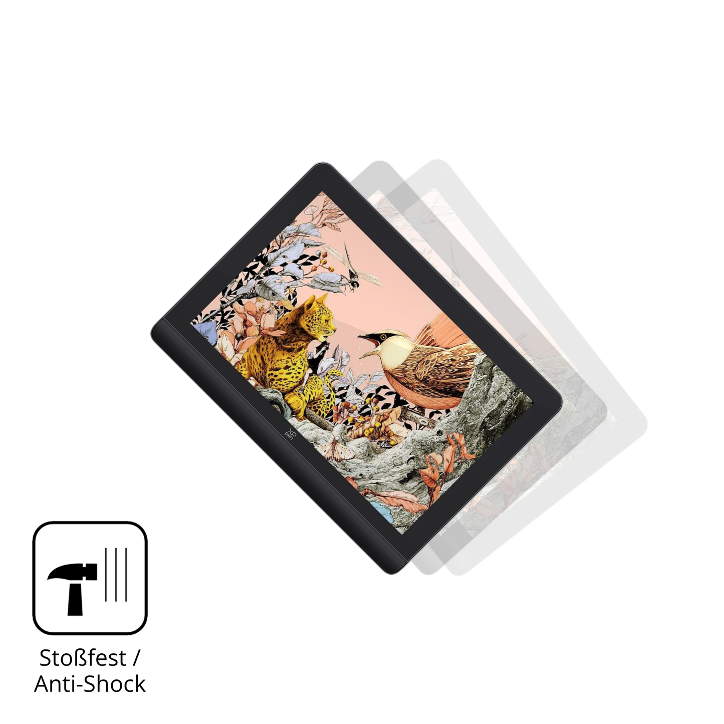 Schutz gegen Kratzer auf dem XP-Pen Artist Pro 16 Gen 2 Glas durch Schlüssel, Stöße gegen die Tischkante oder Stürze