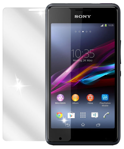 dipos Displayschutz für Xperia E1 / E1 Dual Sony, transparente Oberfläche, geringe Dicke und perfekte Passform