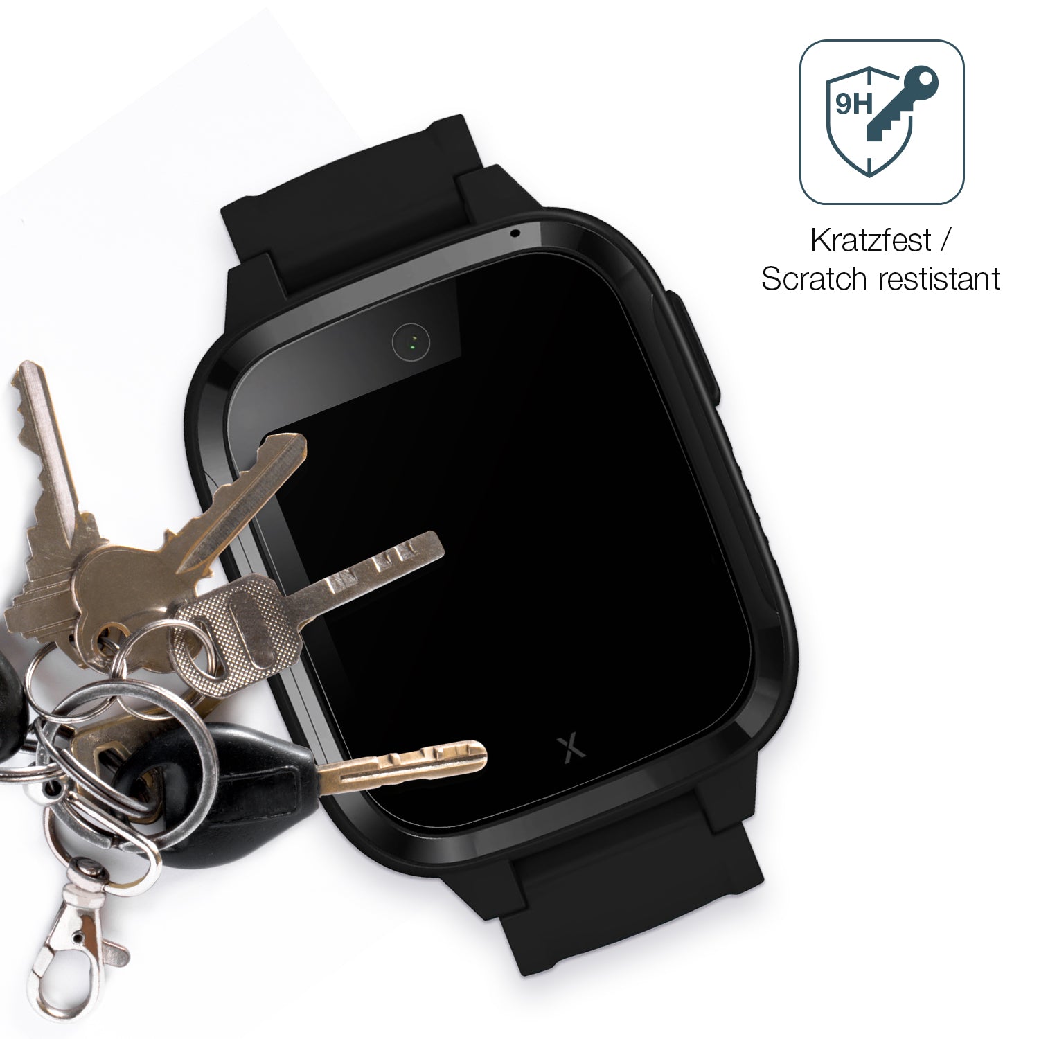 dipos Displayschutz für XPLORA Kidzi Smartwatch, mattierte Oberfläche, robuste Festigkeit und perfekte Passform