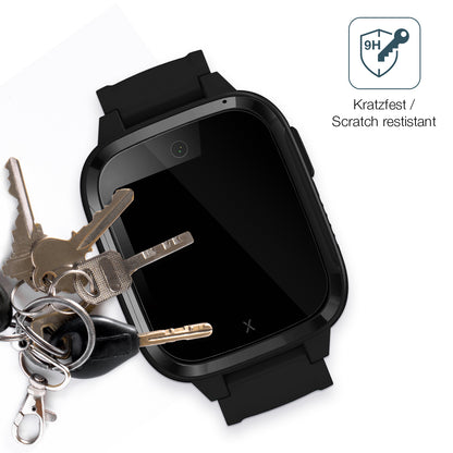 dipos Displayschutz für XPLORA Kidzi Smartwatch, transparente Oberfläche, perfekte Passform auch für die Rundungen