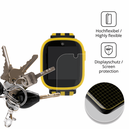dipos Displayschutz f�r Xplora X6 Play BVB-Edition, transparente Oberfl�che, geringe Dicke und perfekte Passform