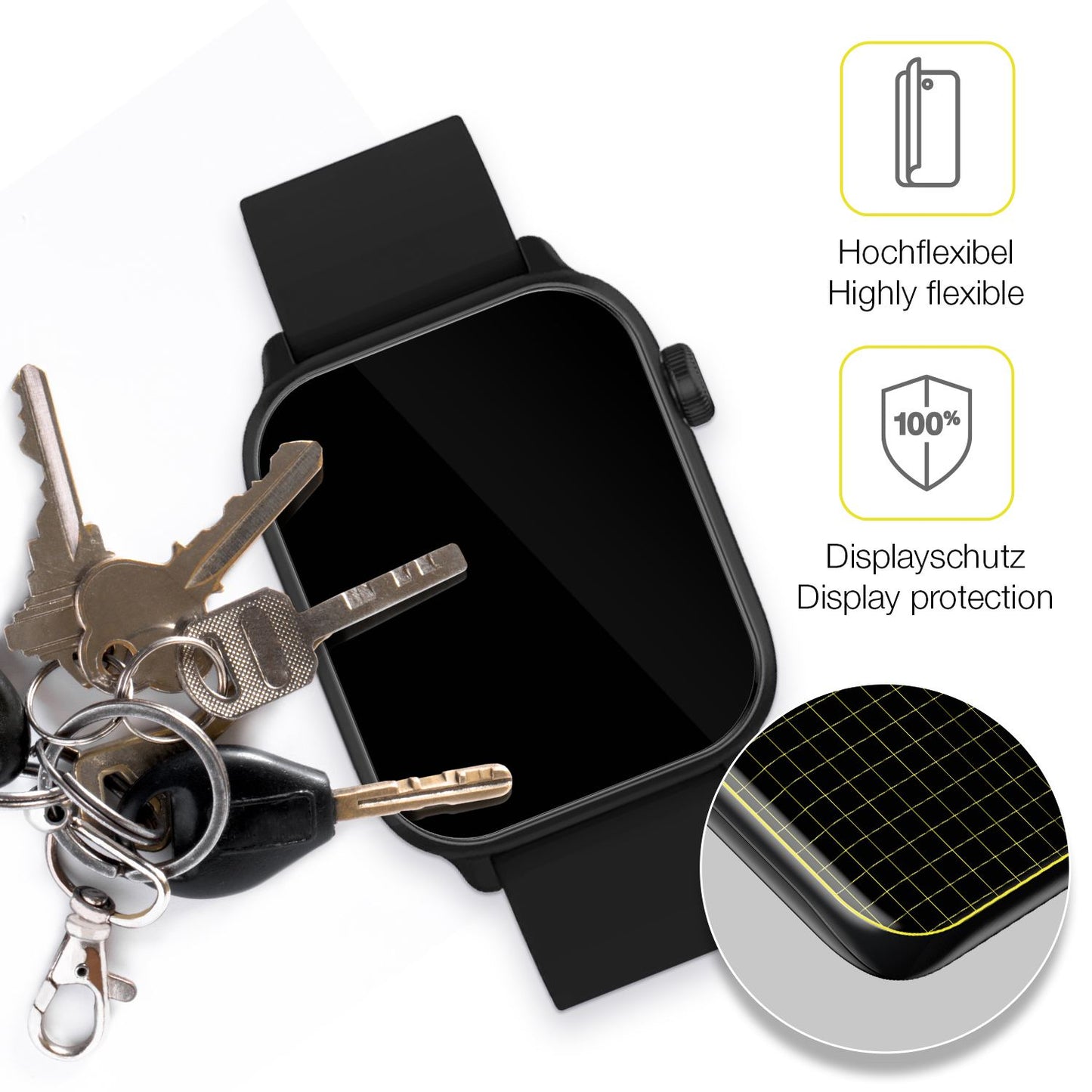dipos Displayschutz für Xplora Xmove, transparente Oberfläche, geringe Dicke und perfekte Passform