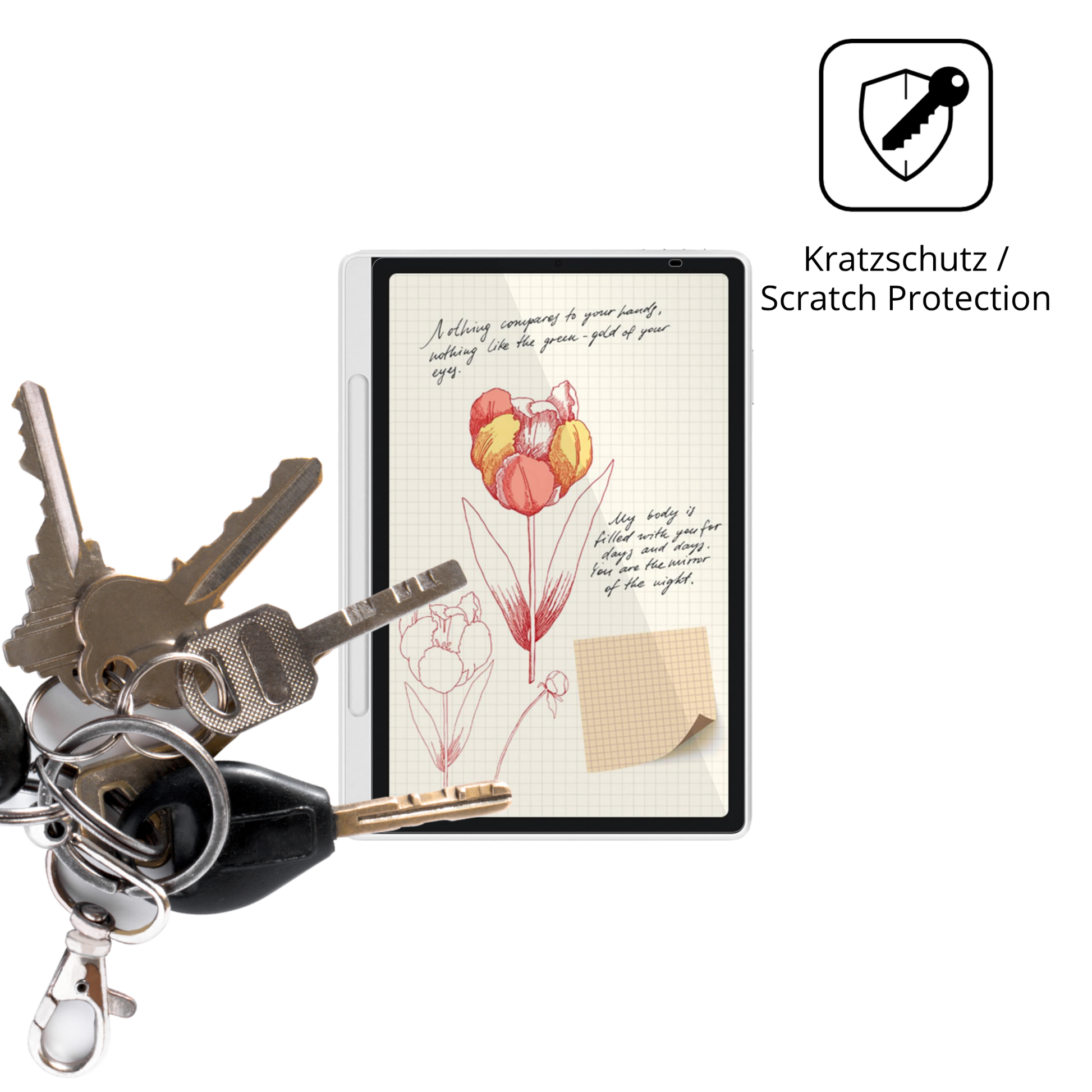 dipos Displayschutz für XP-Pen Magic Note Pad, transparente Oberfläche, geringe Dicke und perfekte Passform