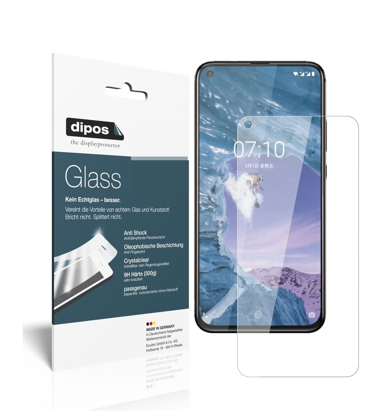 1x 9H Schutzfolie für Nokia X71 Panzerfolie