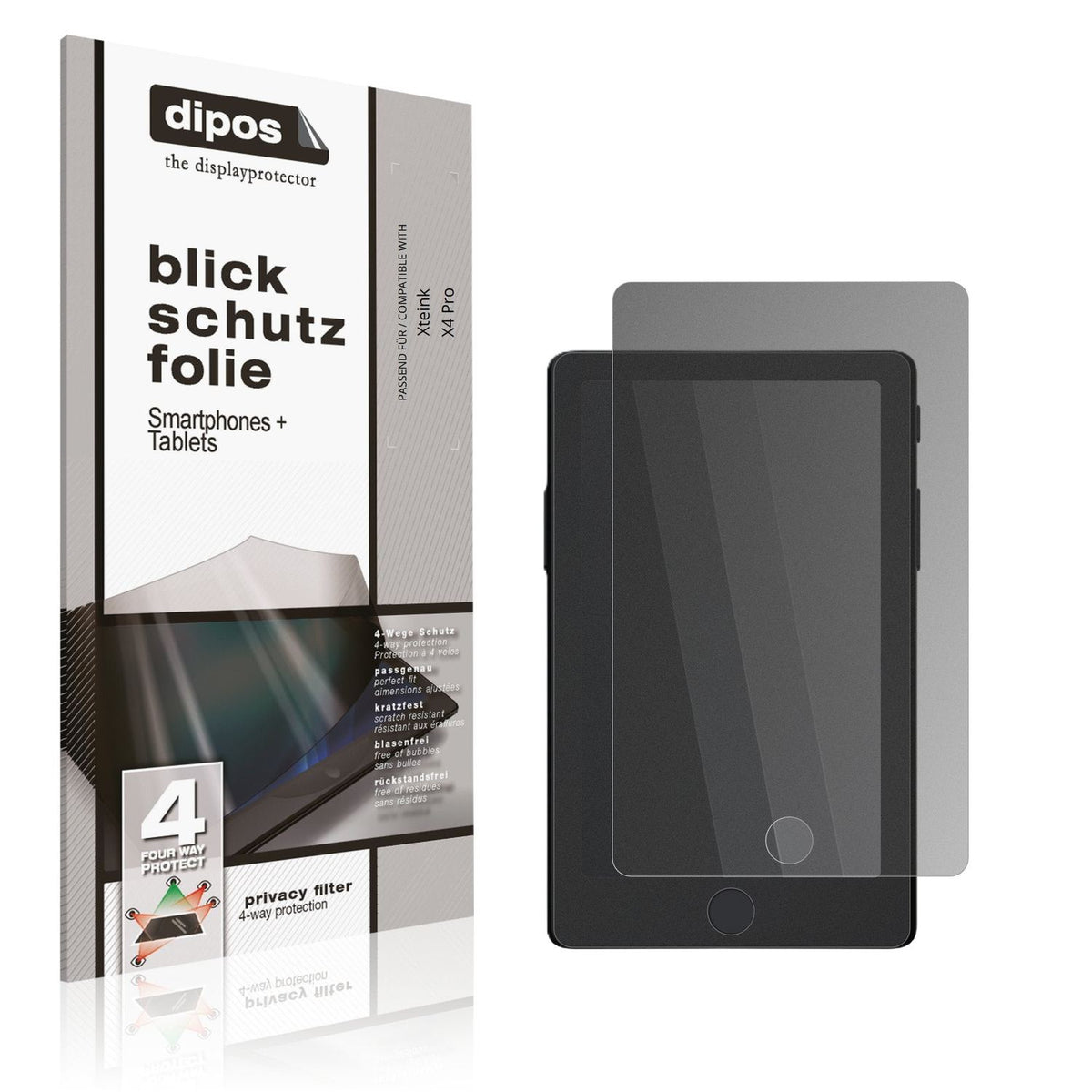 Blickschutzfolie für Xteink X4 Pro matt Schutzfolie Privacy