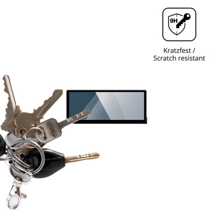 dipos Displayschutz für Xtrons QWBX24CCB12E92, transparente Oberfläche, perfekte Passform auch für die Rundungen