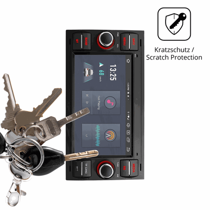 2x Schutzfolie matt für Xtrons PX72QSFBL 7 Zoll Display-Schutzfolie