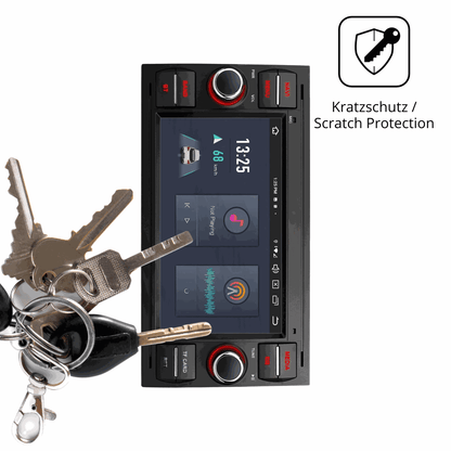 2x Schutzfolie klar für Xtrons PX72QSFBL 7 Zoll Display-Schutzfolie