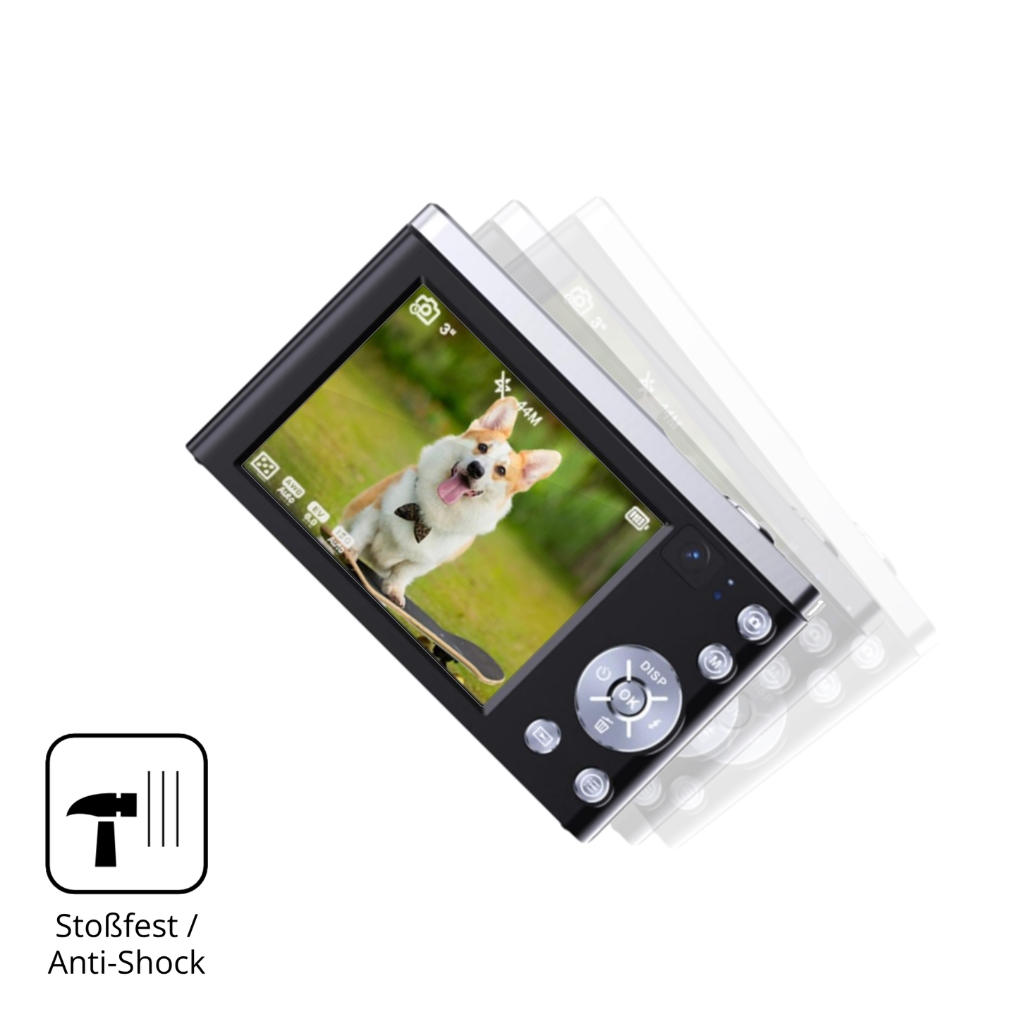 Schutz gegen Kratzer auf dem Yanmis 5K Glas durch Schlüssel, Stöße gegen die Tischkante oder Stürze