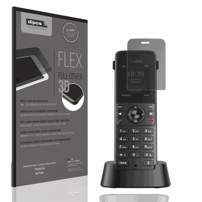 Blickschutzfolie von dipos passend für Yealink W73H, 100% Displayabdeckung und blasenfreie Montage