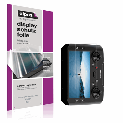 Klare Displayschutzfolie von dipos passend für Yehtreh K600, präziser Zuschnitt und blasenfrei montiert