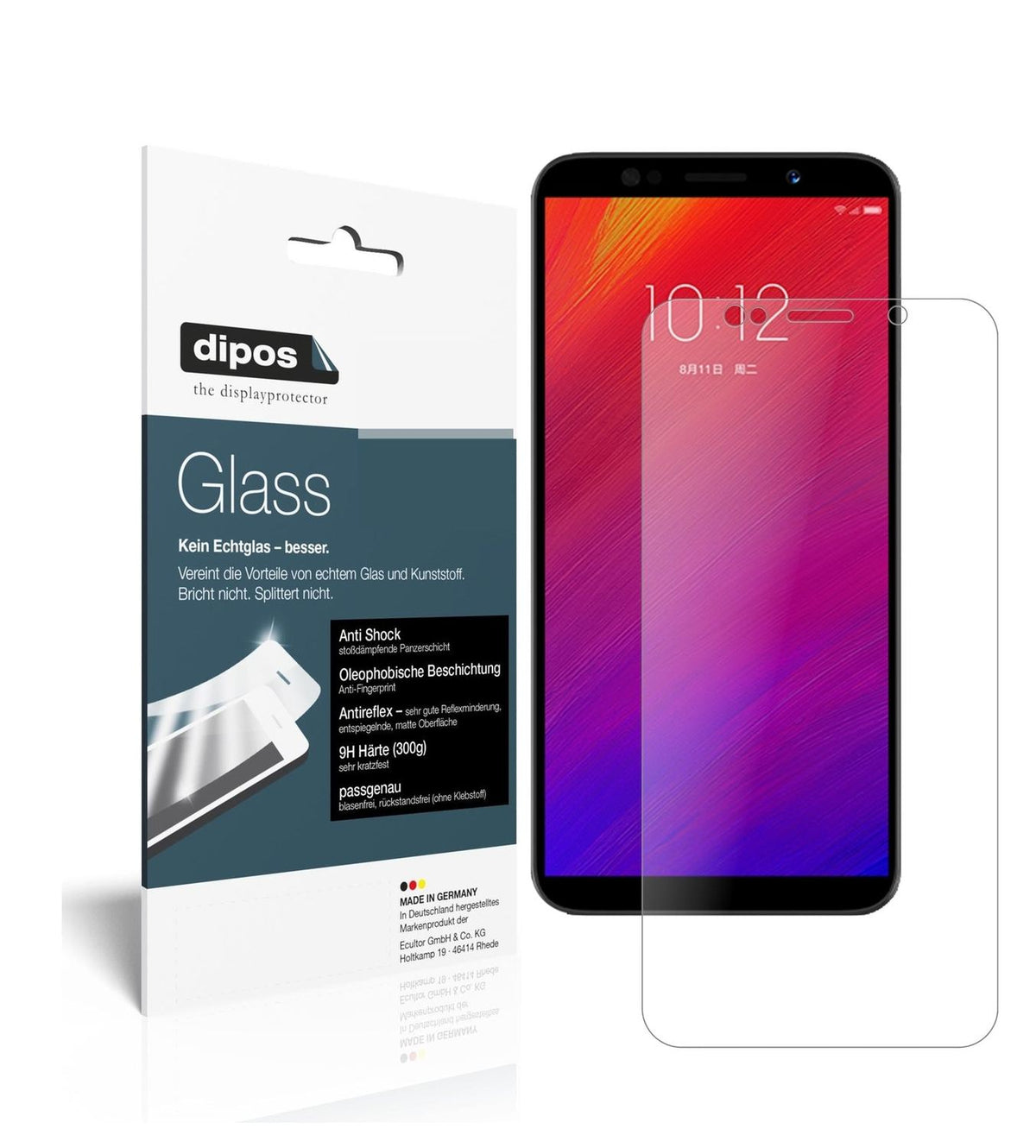 1x 9H Schutzfolie matt für Lenovo A5 Panzerfolie