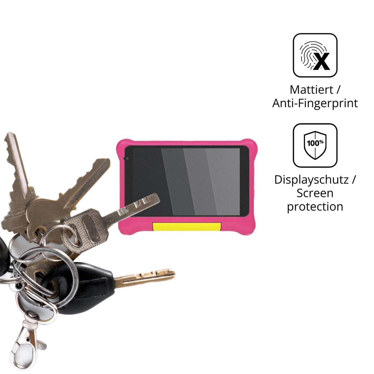 dipos Displayschutz für Yicty TK707, mattierte Oberfläche, Blickschutzfilter und perfekter Passform