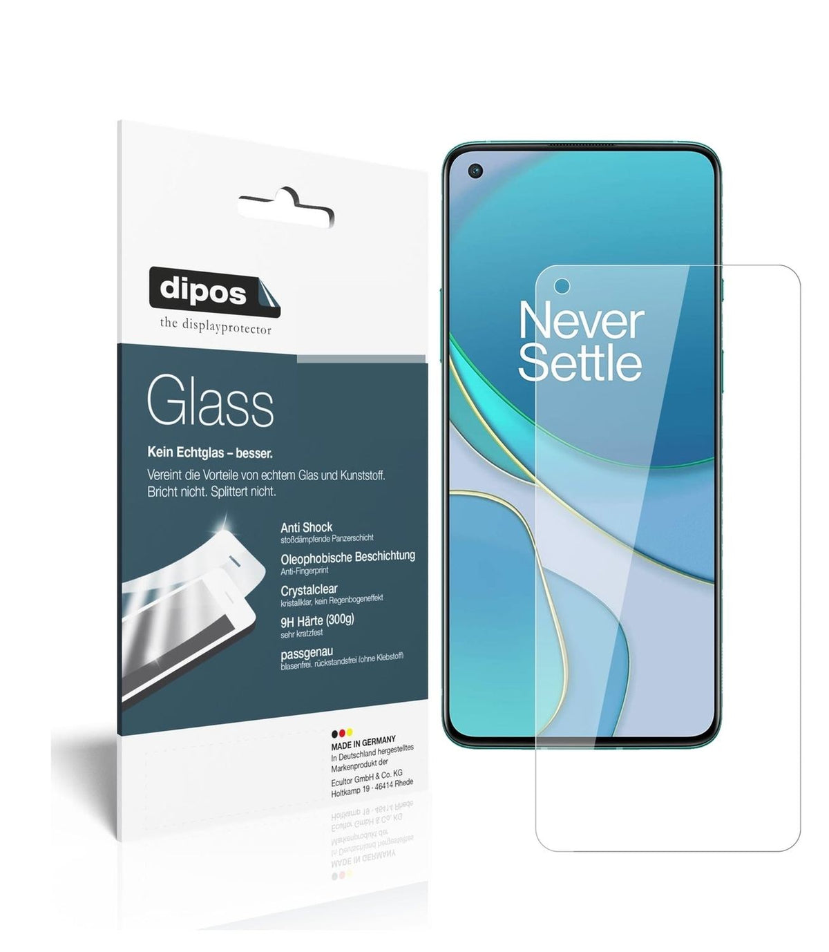 1x 9H Schutzfolie für OnePlus 8T Panzerfolie