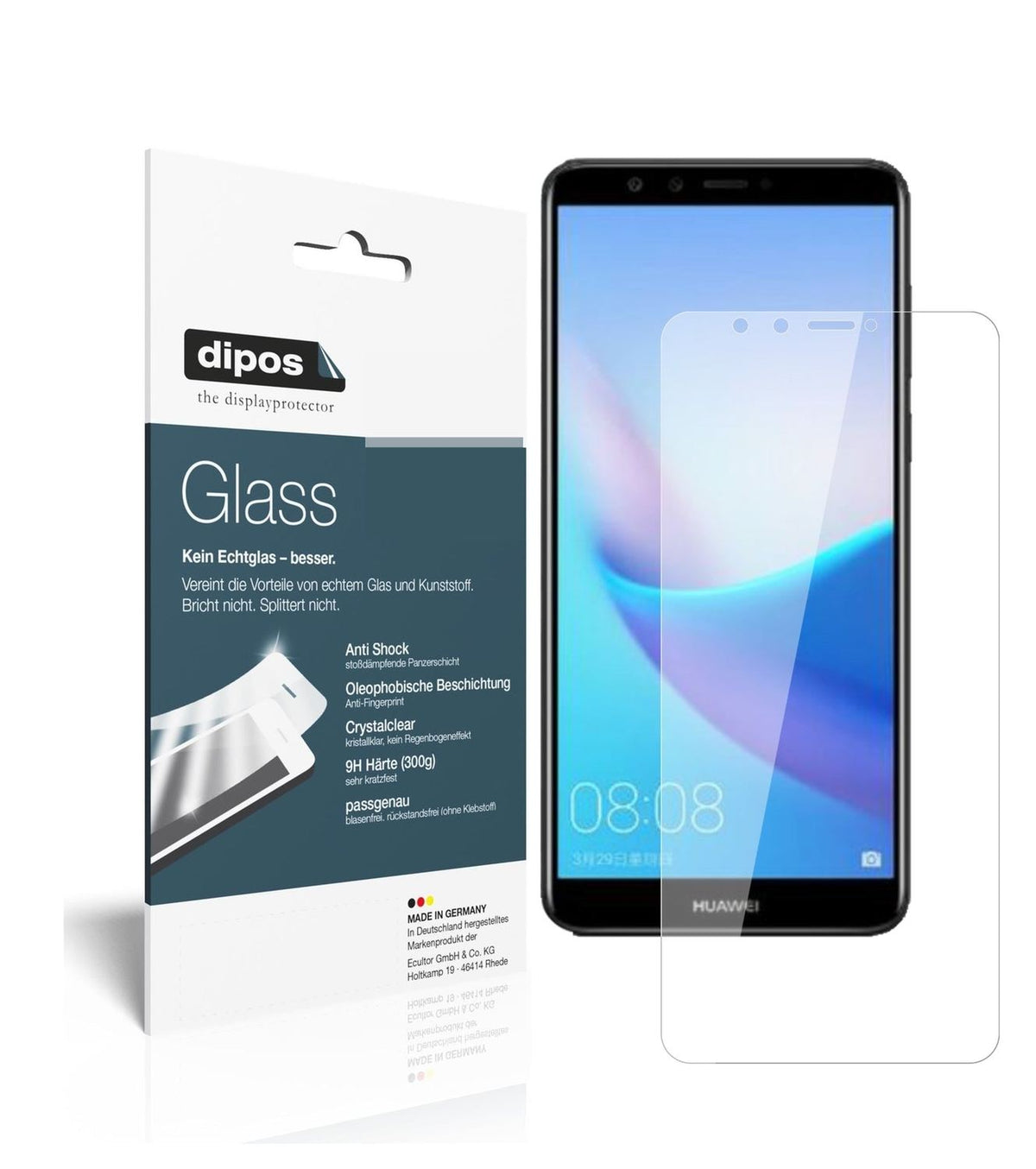 1x 9H Schutzfolie für Huawei Enjoy 8e Panzerfolie
