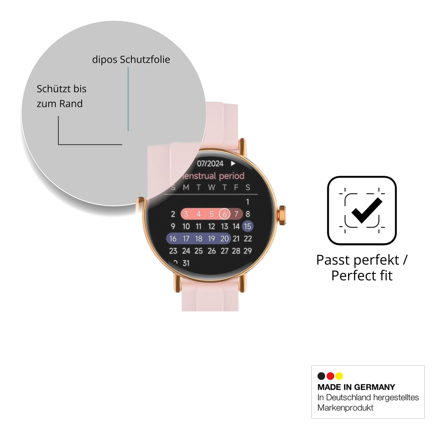 Besonders flexibler Displayschutz mit Anti-Shock-Schicht im Materialmix