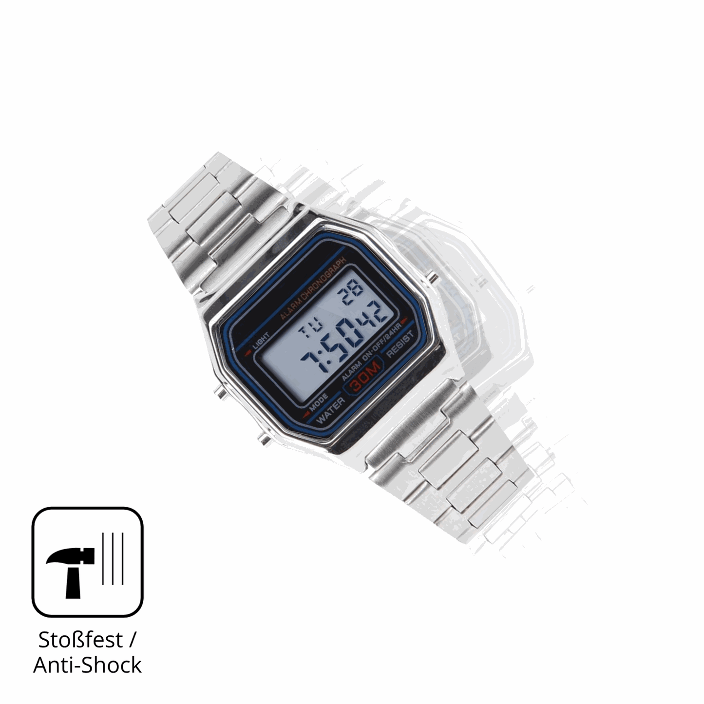 Schutz gegen Kratzer auf dem Yosoo Health Gear S3 Glas durch Schlüssel, Stöße gegen die Tischkante oder Stürze
