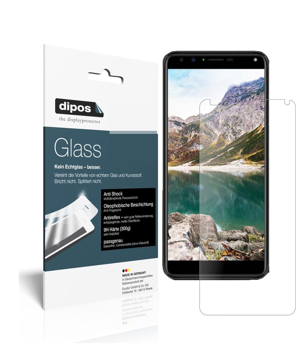 1x 9H Schutzfolie matt für Cherry Mobile Flare S6 Plus Panzerfolie