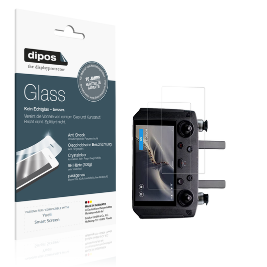 Klare Displayschutzfolie von dipos passend für Yueli Smart Screen, 9H kratzfest und blasenfrei montiert